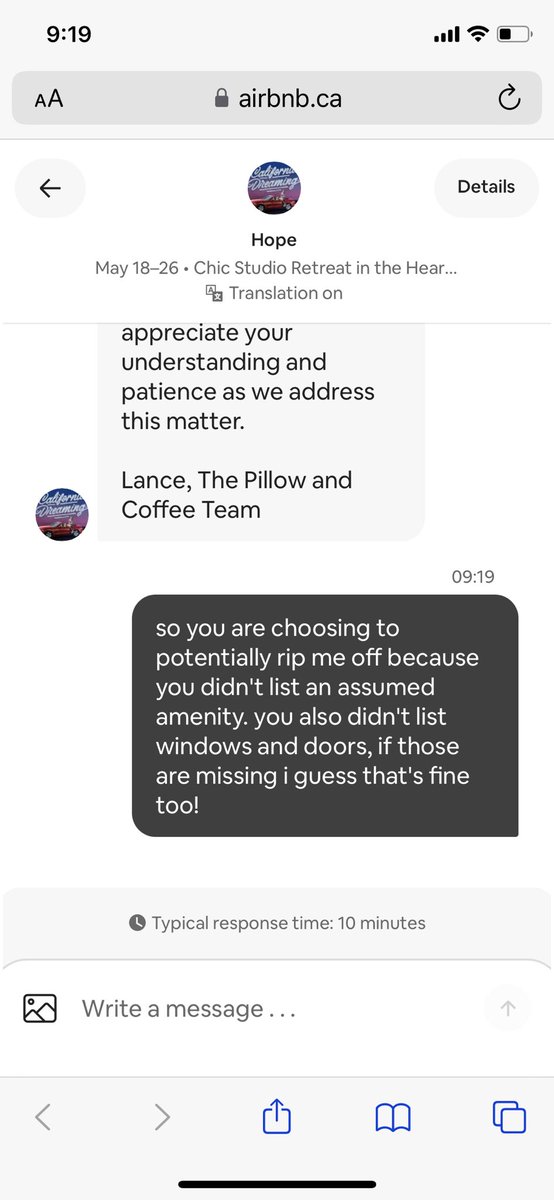 new entry in <a href="/Airbnb/">Airbnb</a> being an absolute scam
