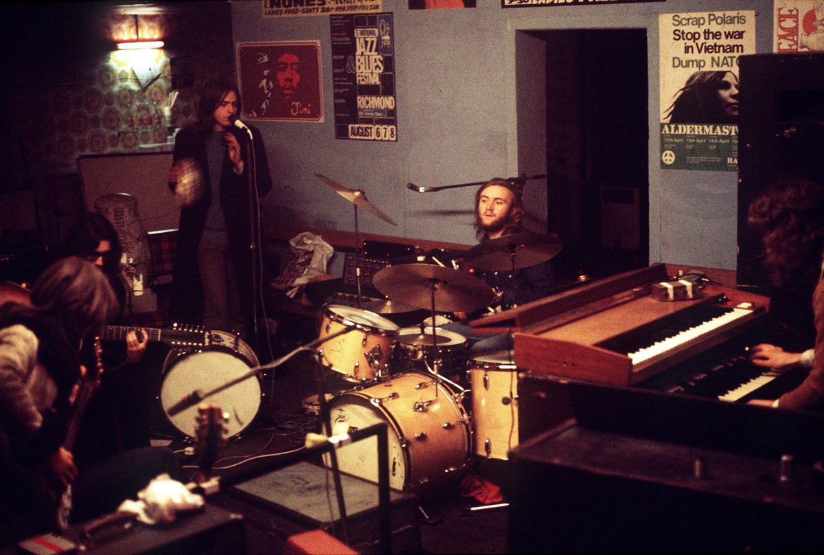Genesis in rehearsals, circa 1972.

📸 Armando Gallo