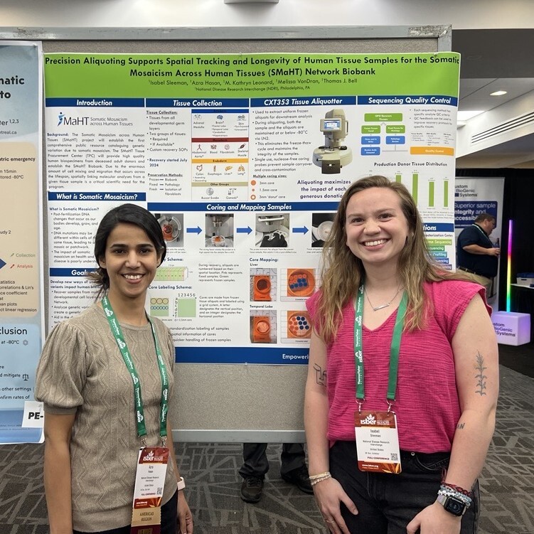 NDRI's SMaHT Program Technician, Isabel Sleeman, will be presenting a poster at the ISBER Annual Meeting in Montreal, Canada! If you'll be in attendance, be sure to stop by and check it out!
