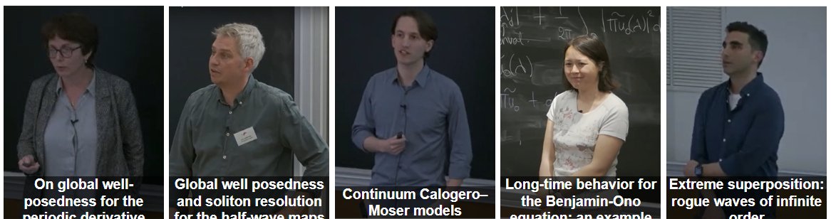 🆕🎬Dispersive Integrable Equations: Pathfinders in Infinite-Dimensional Hamiltonian Systems
Watch the talks of D. Bilman, L. Gassot, T. Laurens, E. Lenzmann &amp; G. Perelman in CIRM Library &amp; CARMIN.tv <a href="/_CIRM/">CIRM</a> #Maths 
carmin.tv/en/c/1649
library.cirm-math.fr/ListRecord.htm…