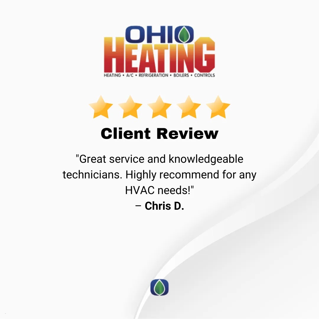 OhioHeating's tweet image. 📍 Testimonial Tuesday: 
"Great service and knowledgeable technicians. Highly recommend for any HVAC needs!" - Chris D. 👍 
#CustomerReview #TestimonialTuesday #OhioHeating