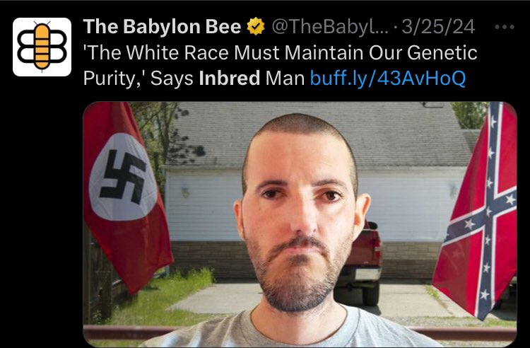 This is the second time the Babylon Bee have actually told a good joke