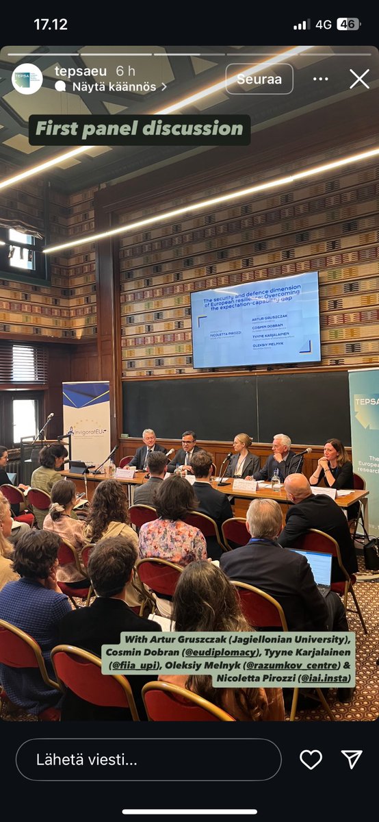 Tyyne Karjalainen (@tyynekarjalain) on Twitter photo #InvigoratEU midterm conference ongoing in Brussels, presenting ongoing research on EU enlargement and neighbourhood policies. <a href="/FIIA_fi/">FIIA</a> team actively contributing <a href="/tepsaeu/">Trans European Policy Studies Association</a> <a href="/JuhaJokela1/">Juha Jokela</a> #InvigoratEU midterm conference ongoing in Brussels, presenting ongoing research on EU enlargement and neighbourhood policies. <a href="/FIIA_fi/">FIIA</a> team actively contributing <a href="/tepsaeu/">Trans European Policy Studies Association</a> <a href="/JuhaJokela1/">Juha Jokela</a>