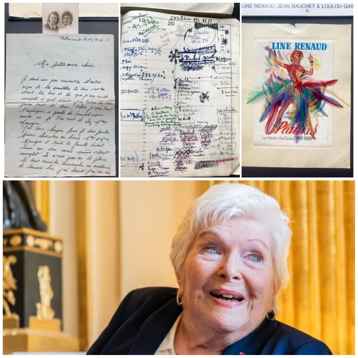 Costumes de scène, partitions, correspondances : Line Renaud fait don de ses archives à l'État.
Reportage 
radiofrance.fr/franceculture/…