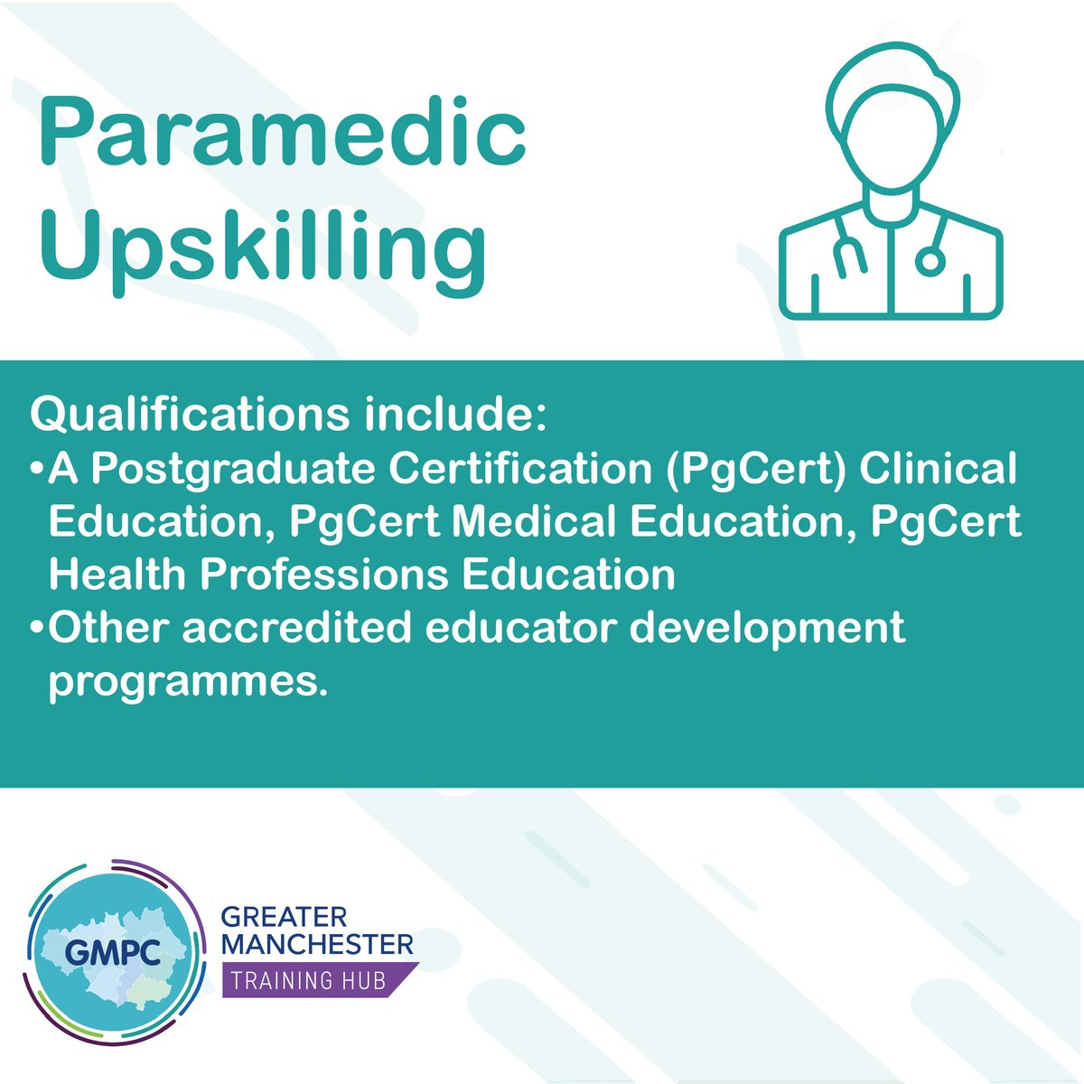 Are you a Paramedic working in primary care looking to develop your skills and gain postgraduate qualifications? 

 See the below opportunity for a funded postgraduate qualification.

Express your interest here 👉 loom.ly/oeTOEYw