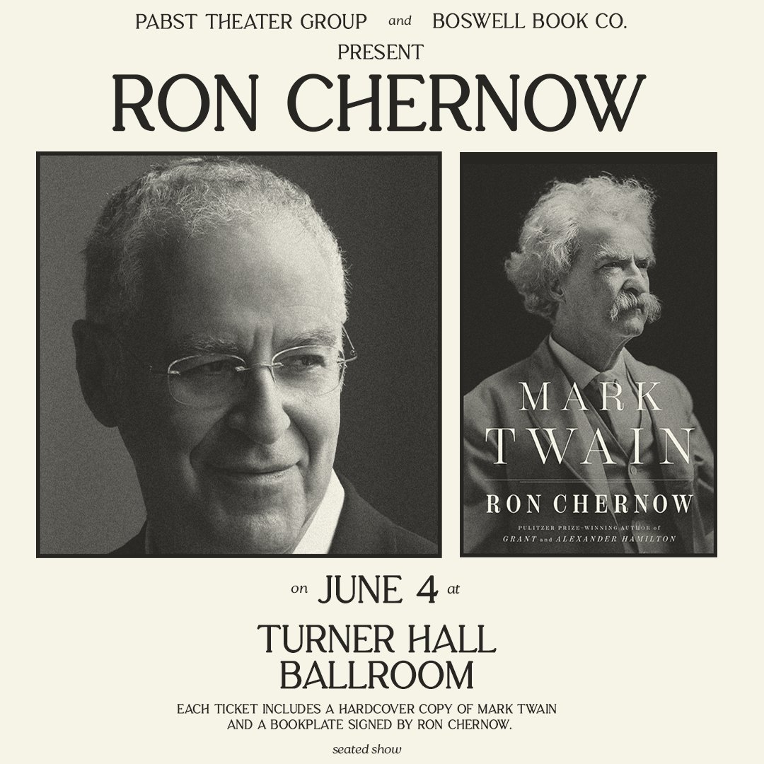 @RonChernow has *literally* written the book on George Washington, John Rockafeller, Alexander #Hamilton (which inspired the hit musical!) and more - and his much-awaited biography on #MarkTwain is out NOW!
Celebrate this very special book release with the award-winning author