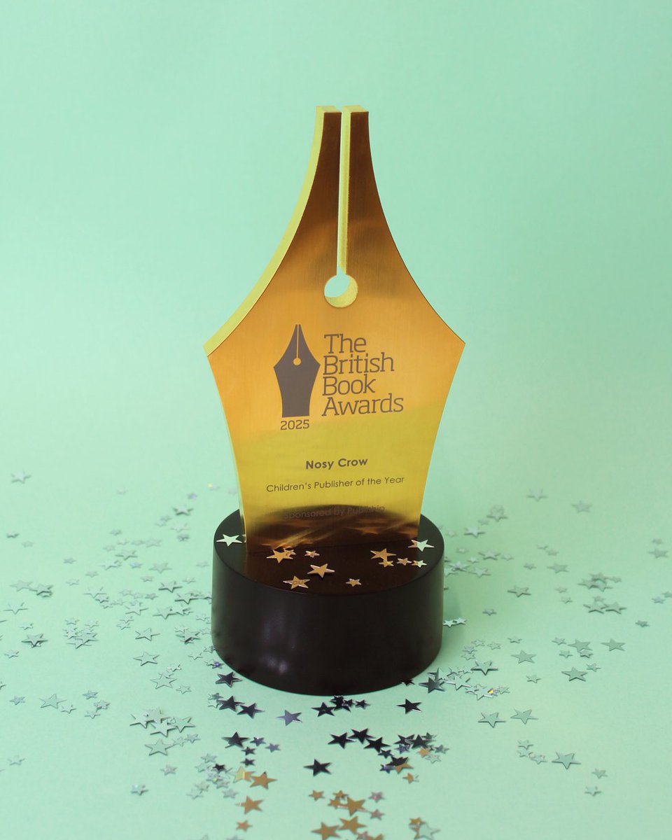 Nosy Crow (@nosycrow) on Twitter photo We are overjoyed to have been crowned ⭐️ Children's Publisher of the Year ⭐️ at the <a href="/thebookseller/">The Bookseller</a> British Book Awards 2025 - the third time we have won this prestigious award. 👑📚🙌 We are overjoyed to have been crowned ⭐️ Children's Publisher of the Year ⭐️ at the <a href="/thebookseller/">The Bookseller</a> British Book Awards 2025 - the third time we have won this prestigious award. 👑📚🙌