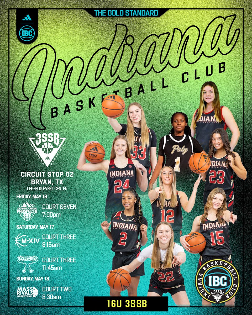Indiana Basketball Club 16U 3SSB (@ibc16u3ssb) on Twitter photo Looking forward to getting back together as a team for <a href="/3SSBGCircuit/">3Stripes Select Basketball Girls Circuit</a> Stop 2!!
<a href="/ivy_henderson09/">Ivy Henderson</a> <a href="/KenzieHoops33/">Mckenzie Chapman โ27โน๐ผโโ๏ธ๐</a> <a href="/Teasiabriscoe/">Teโasia</a> <a href="/MacPierce2027/">MacKenzie Pierce</a> <a href="/EmilyZack2027/">Emily Zack</a> <a href="/ReaganHuss/">Reagan Huss</a> <a href="/BrooklynRober1/">Brooklyn R. Roberts</a> <a href="/Emmatinder2027/">Emma tinder</a> <a href="/AvaRichie22/">Ava Richie</a> <a href="/IBCWBB/">Indiana Basketball Club</a> <a href="/t_mar1/">Tony Marlin</a> <a href="/PGHIndiana/">Prep Girls Hoops Indiana</a> <a href="/JrAllStarIN/">Indiana Jr. All-Star GBB</a> <a href="/ProspectShowcse/">Prospect_ShowcaseWBB</a> Looking forward to getting back together as a team for <a href="/3SSBGCircuit/">3Stripes Select Basketball Girls Circuit</a> Stop 2!!
<a href="/ivy_henderson09/">Ivy Henderson</a> <a href="/KenzieHoops33/">Mckenzie Chapman โ27โน๐ผโโ๏ธ๐</a> <a href="/Teasiabriscoe/">Teโasia</a> <a href="/MacPierce2027/">MacKenzie Pierce</a> <a href="/EmilyZack2027/">Emily Zack</a> <a href="/ReaganHuss/">Reagan Huss</a> <a href="/BrooklynRober1/">Brooklyn R. Roberts</a> <a href="/Emmatinder2027/">Emma tinder</a> <a href="/AvaRichie22/">Ava Richie</a> <a href="/IBCWBB/">Indiana Basketball Club</a> <a href="/t_mar1/">Tony Marlin</a> <a href="/PGHIndiana/">Prep Girls Hoops Indiana</a> <a href="/JrAllStarIN/">Indiana Jr. All-Star GBB</a> <a href="/ProspectShowcse/">Prospect_ShowcaseWBB</a>