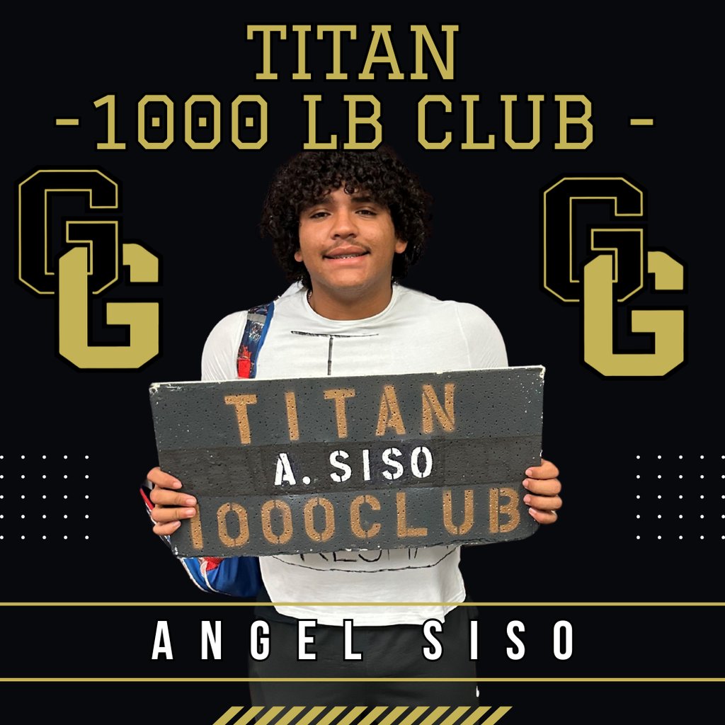 Congratulations to Angel Siso on becoming the newest member to the Titan 1000lb club.