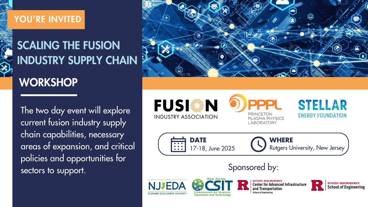 What comes first? 🐤 or 🥚? Suppliers scaling to enable commercial fusion, or fusion developers hitting milestones to give suppliers the confidence needed to scale?

Join us at the Supply Chain Workshop on June 17-18 to discuss.⚡️

Info &amp; registration:
fusionindustryassociation.org/event/supply-c…