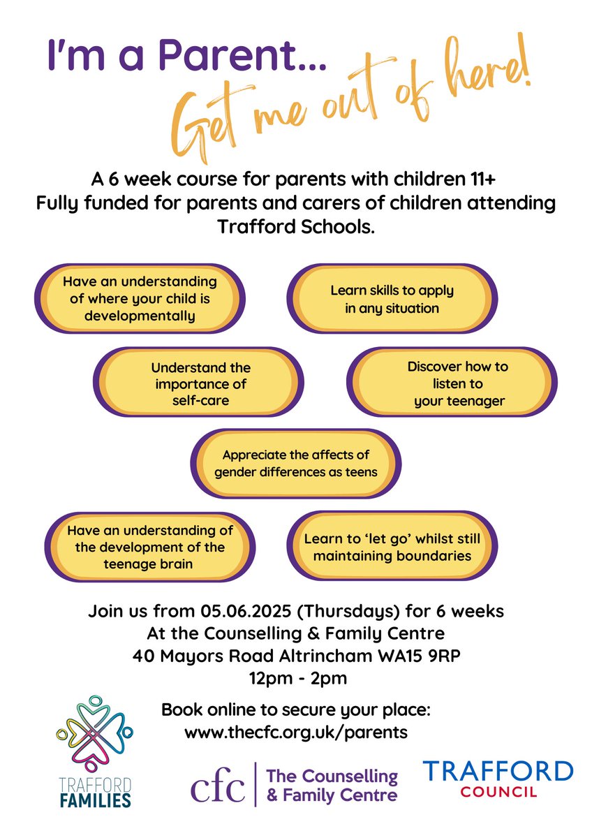 Trafford School Nurses (@traffschnurses) on Twitter photo Is your child aged 11 or over and attends a Trafford school ? See below for details of a free parenting course in Altrincham <a href="/TraffordLCO/">Trafford Local Care Organisation</a> <a href="/mcrlco/">Manchester Local Care Organisation</a> <a href="/CCHSmcrtrafford/">Children's Community Health Services</a> Is your child aged 11 or over and attends a Trafford school ? See below for details of a free parenting course in Altrincham <a href="/TraffordLCO/">Trafford Local Care Organisation</a> <a href="/mcrlco/">Manchester Local Care Organisation</a> <a href="/CCHSmcrtrafford/">Children's Community Health Services</a>