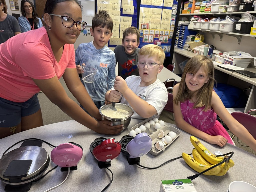 Our GCE students learned to work with money by going to Safeway and buying groceries  yesterday. This morning, they prepared and cooked breakfast with the grocery items they purchased.