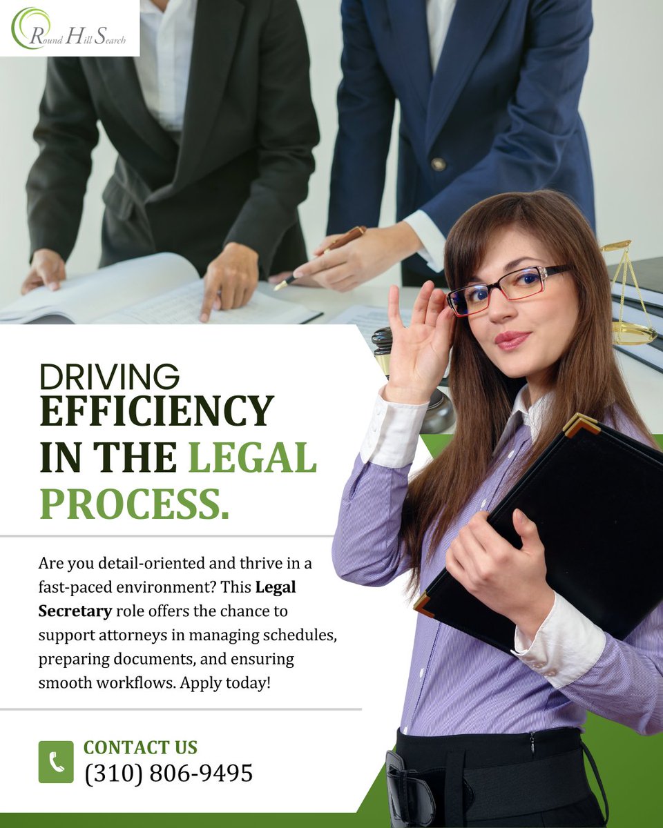 💼 Looking for a vital role in the legal field? Join as a Legal Secretary and provide essential administrative support to attorneys.🏆 Your organization and multitasking skills will shine in this dynamic environment—apply now!✨ tinyurl.com/bdb6ru3x