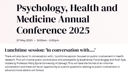 DHPNI's tweet image. Dont miss our lunch time session on public involvement in health research at #PHM2025. Register today @ bit.ly/4fNFUD7