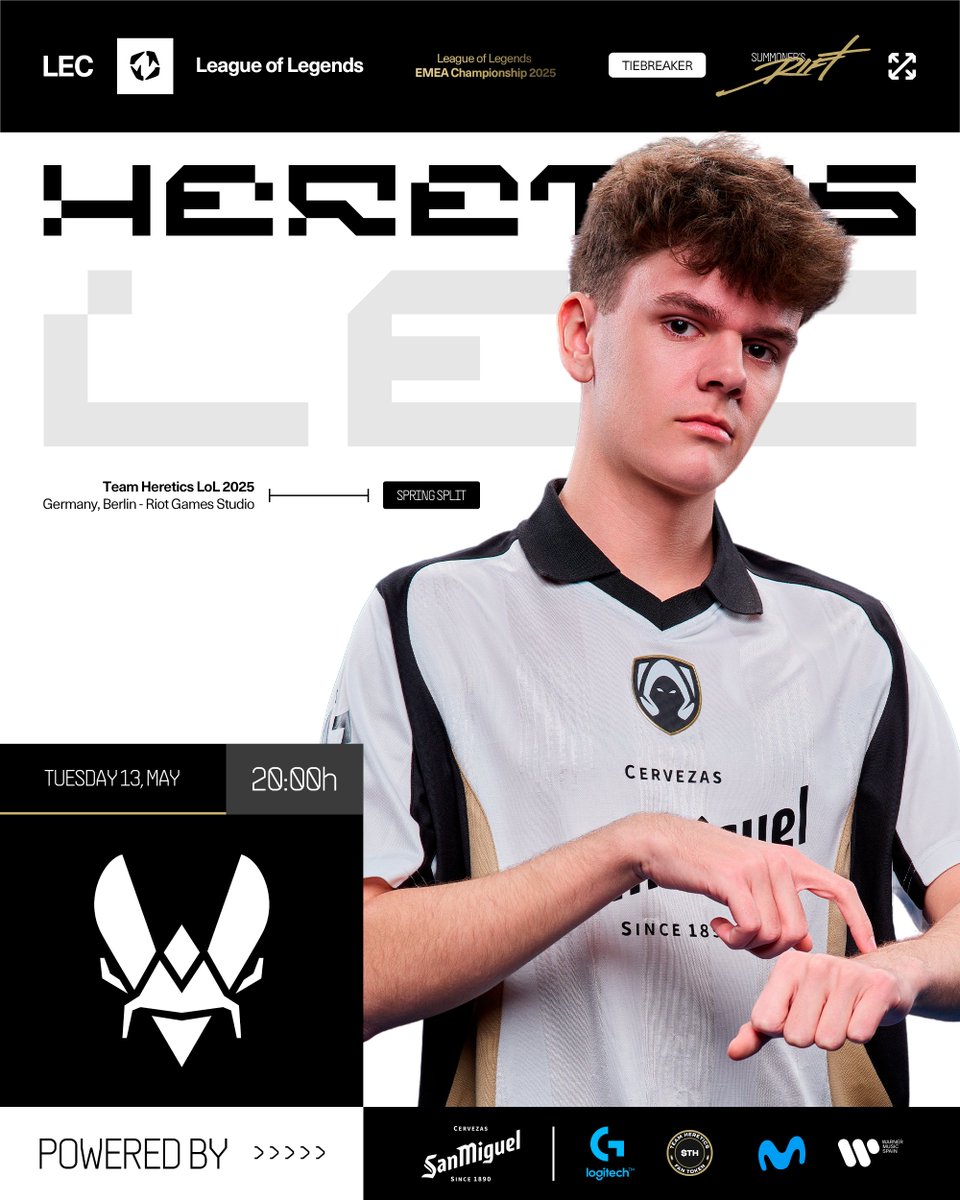 Heretics League of Legends (@hereticsleague) on Twitter photo Fighting for our last chance to secure playoffs.
Versus <a href="/TeamVitality/">Team Vitality 🐝</a> today at 20:00h, BO1.
#VamosHeretics | #LEC Fighting for our last chance to secure playoffs.
Versus <a href="/TeamVitality/">Team Vitality 🐝</a> today at 20:00h, BO1.
#VamosHeretics | #LEC