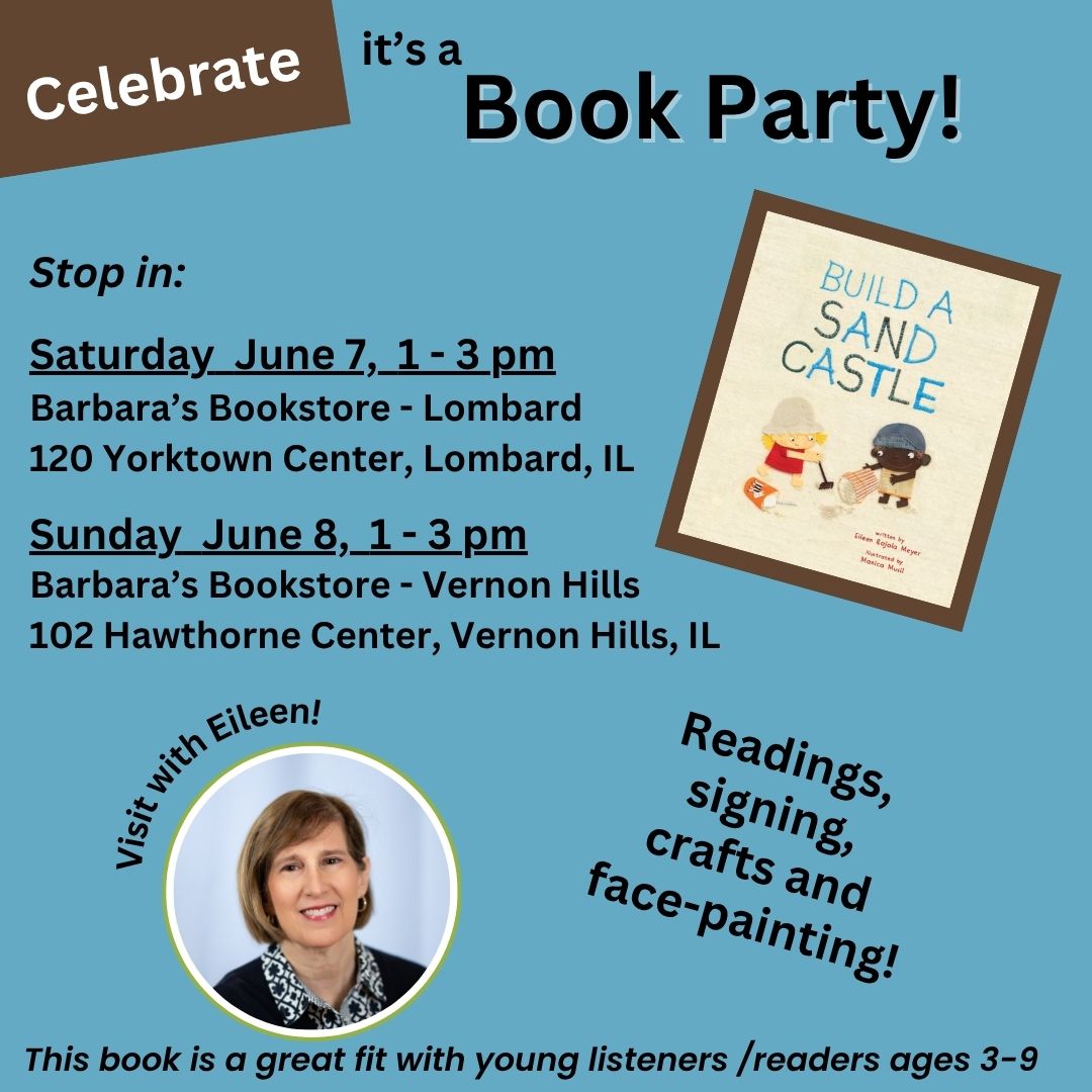 Eileen R. Meyer (@writer_meyer) on Twitter photo Join me <a href="/barbarasbooks/">Barbara's Bookstore</a> in June for great FUN!
Crafts, face/hand painting, short science chat, readings, and signings . . . Hope to see you there!
Yorktown Mall & Hawthorne Ctr
<a href="/SCBWI_IL/">SCBWI_IL</a> #PB #STEM #Beach #Sandcastles
<a href="/ReycraftBooks/">Reycraft Books</a> Join me <a href="/barbarasbooks/">Barbara's Bookstore</a> in June for great FUN!
Crafts, face/hand painting, short science chat, readings, and signings . . . Hope to see you there!
Yorktown Mall & Hawthorne Ctr
<a href="/SCBWI_IL/">SCBWI_IL</a> #PB #STEM #Beach #Sandcastles
<a href="/ReycraftBooks/">Reycraft Books</a>