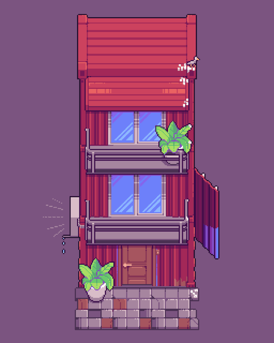 #building #pixelart #ドット絵