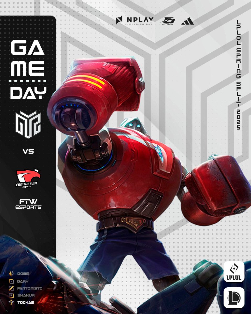 Hoje vamos disputar o Tie Breaker do Segundo lugar na <a href="/lplol_pt/">LPLOL</a> Spring Split 2025 🏆

🆚: <a href="/ftwesports/">FTW | For The Win Esports</a> 
🕒: 18H
📺: twitch.tv/rtparenalol

Não percas este grande confronto, desta vez não vamos dar chance à Fénix 🐦‍🔥

#RespectAllFearNone #leagueoflegends #LPLOL
