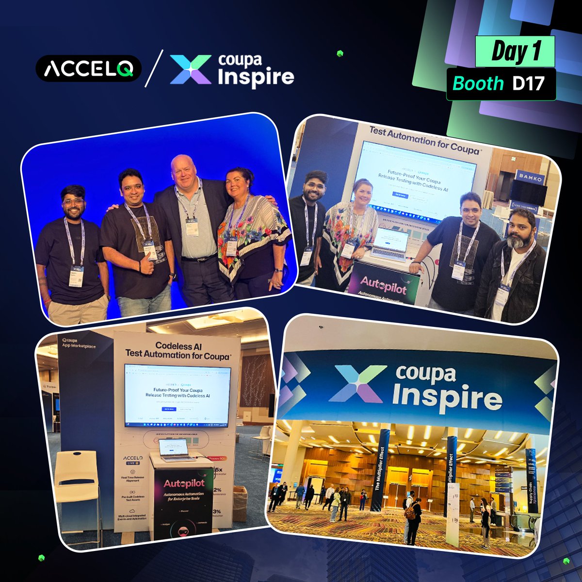 Coupa Inspire 2025 is officially here! And we're excited to be in Las Vegas, showcasing how our codeless AI test automation solution, built for Coupa Software, can revolutionize your testing processes.

Find us at Booth D17 

Know more: accelq.com/events/accelq-…

#CoupaInspire