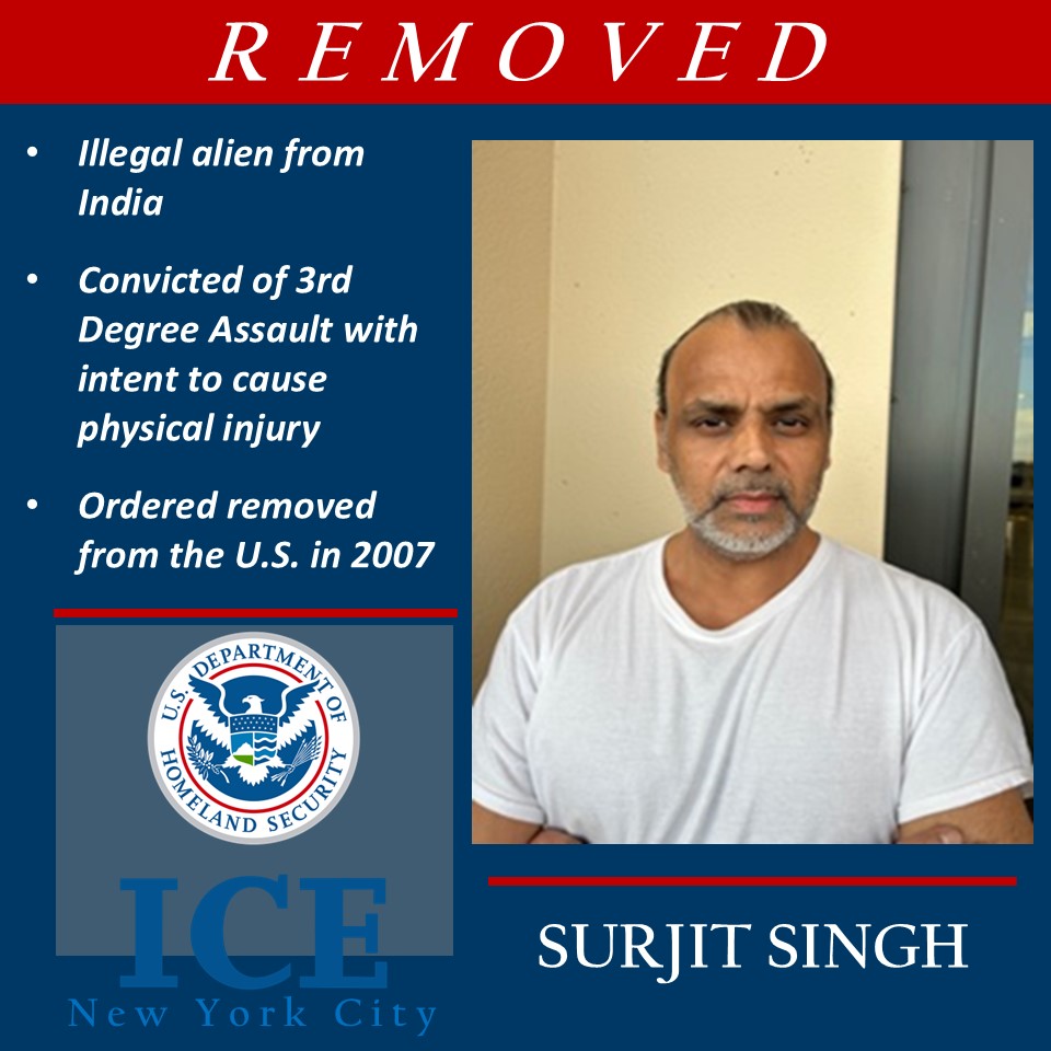 ERONewYork's tweet image. ICE New York City removed this 45-year-old criminal alien to his home country May 7.