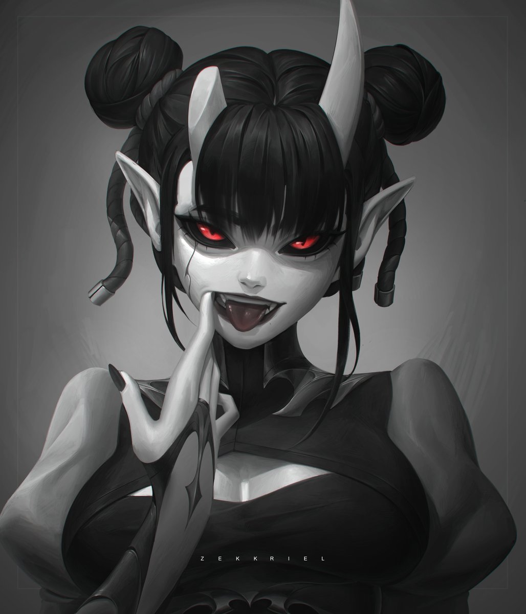 my OC Juno, but black n white

#OC #clipstudiopaint #artmoots #commissionsopen