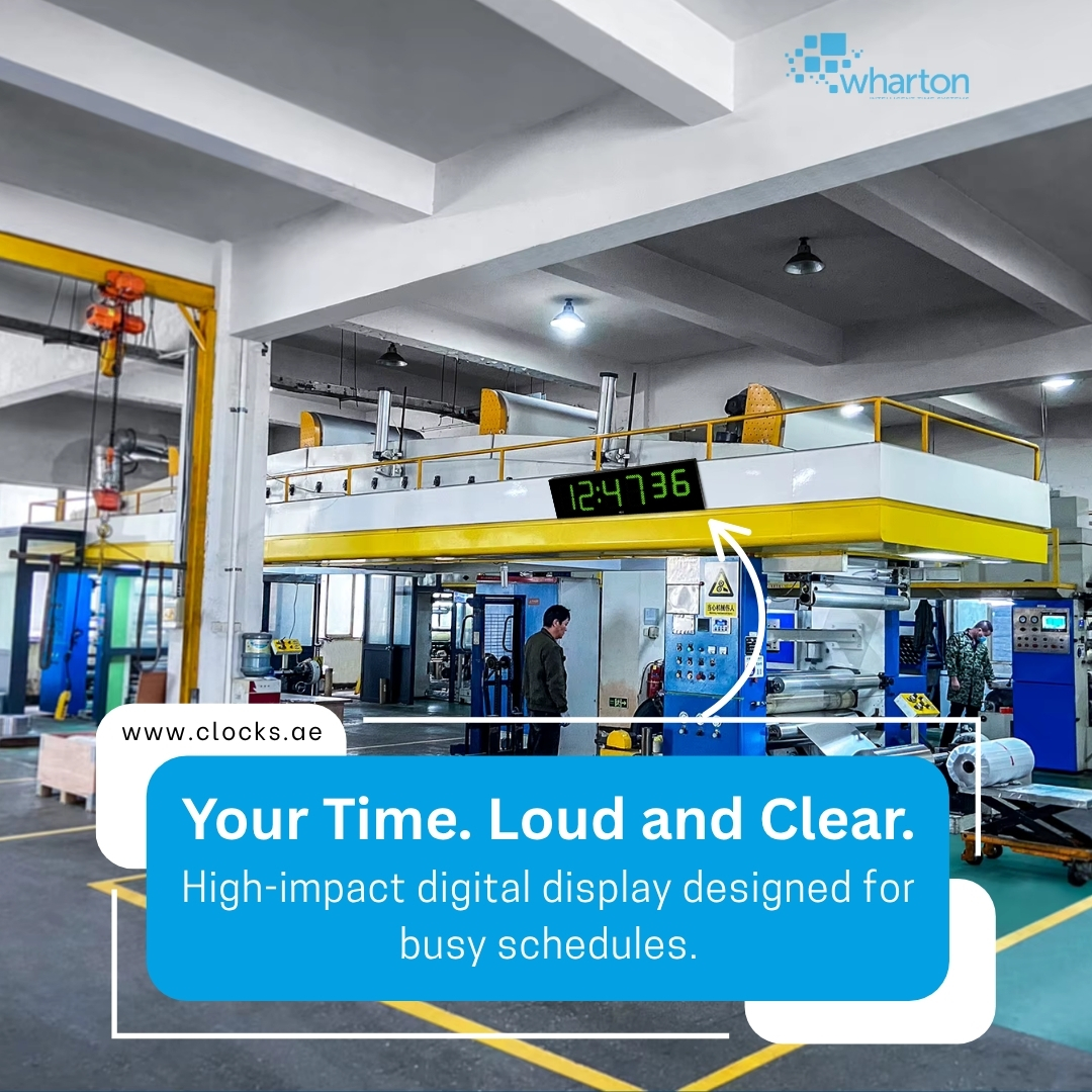 atwclocks's tweet image. Big digits. Bold impact. The 4010x.220 Large Digital Clock is built for visibility — readable from 100 meters away! 
----
🌐 clocks.ae
.
.
.
.
#largedigitalclock #bigdigits #highvisibility #industrialclock #commercialclock #factoryclock #warehousesolutions