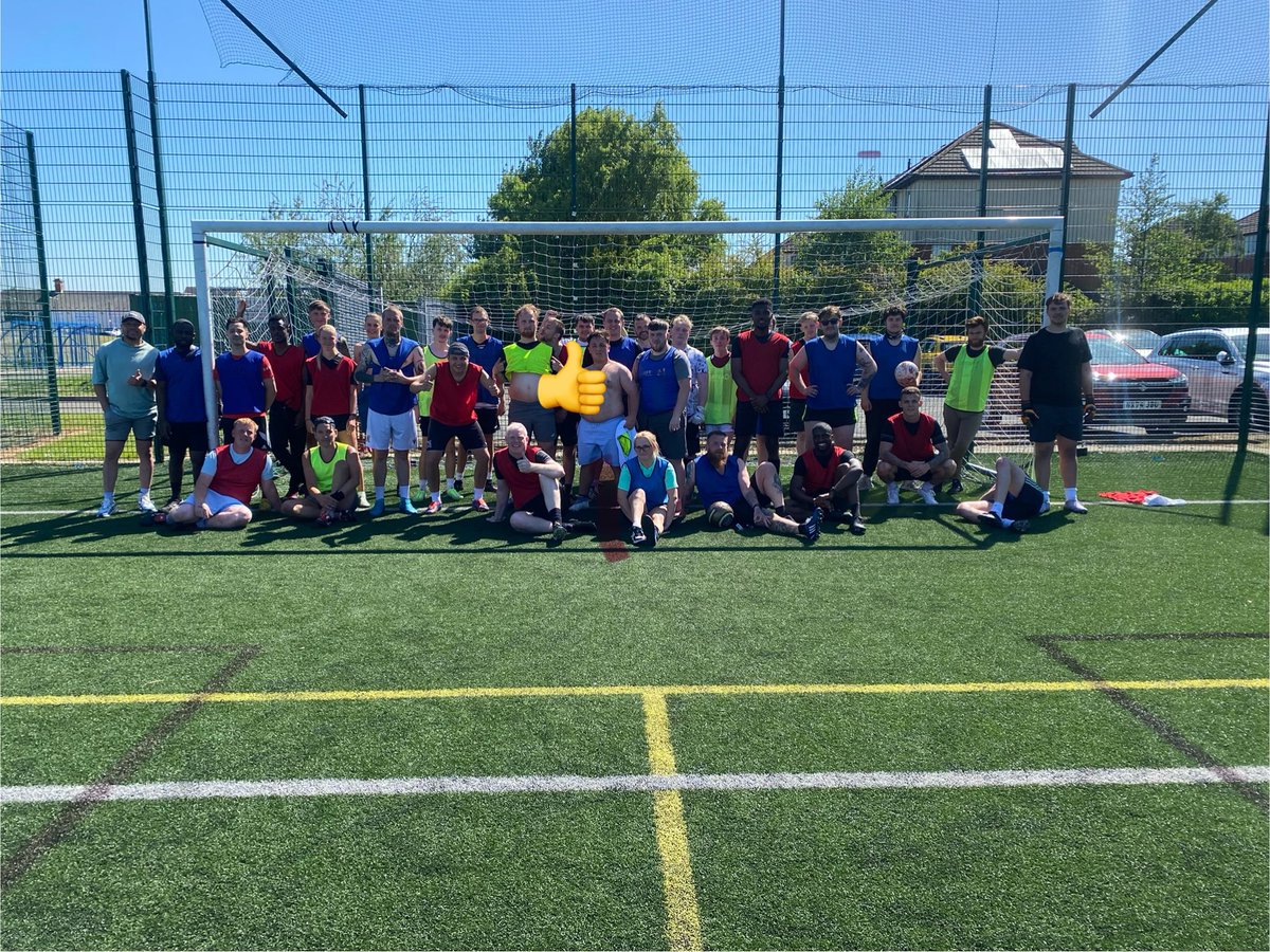 As we mark #MentalHealthAwarenessWeek, over 30 of us gathered to participate in Think With Your Feet, football to promote positive mental health! 

We are at Eastbourne every Tuesday 1-3pm. All welcome! 

<a href="/Official_Darlo/">Darlington FC</a> <a href="/CDDFTNHS/">County Durham and Darlington NHS Foundation Trust</a> <a href="/TheNLTrust/">The National League Trust</a>