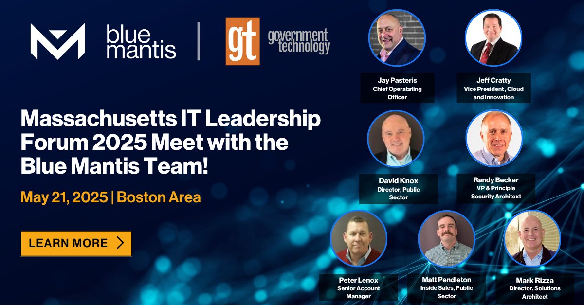 Meet our team at the MA IT Leadership Forum in the Boston area next week! Visit our booth to connect with our solution experts on crucial subjects such as cybersecurity, AI, zero trust, and more. okt.to/gpPk9n #LetsMeetTheFuture #OneTeamOneMantis #CyberSecurity #AI