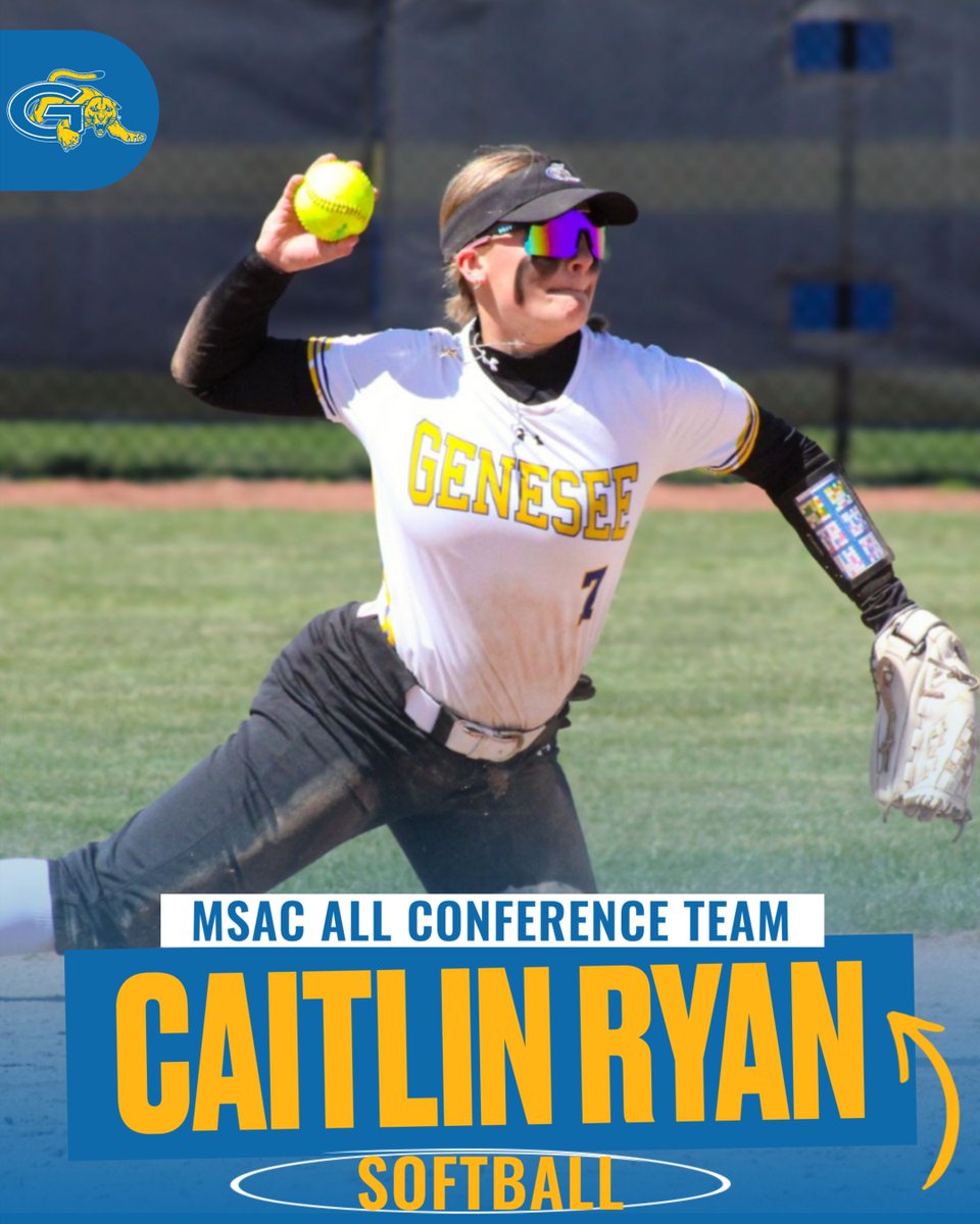 GCCSports's tweet image. Congratulations to those on Softball who were selected to the MSAC All Conference Team!! #CougarPride
ALL CONFERENCE
-Caitlin Ryan
-Shelby Sharfen
HONORABLE MENTION
-Kiara van der Jagt
-Kaylynn O'Connell
-Madison Hughson