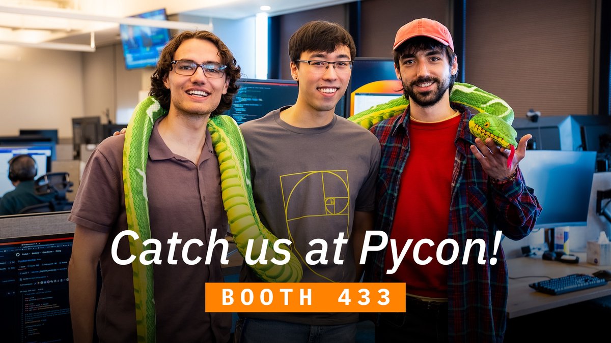 Hudson River Trading (@wehrtyou) on Twitter photo From our Python interpreter fork to distributed computing tools, Python@HRT builds the infra behind fast, flexible strategy development. Swing by booth 433 at #PyConUS 2025 to meet the team (including Jacob, Noah, George!) and learn more! 🐍
#PythonatHRT <a href="/ThePSF/">Python Software Foundation</a> From our Python interpreter fork to distributed computing tools, Python@HRT builds the infra behind fast, flexible strategy development. Swing by booth 433 at #PyConUS 2025 to meet the team (including Jacob, Noah, George!) and learn more! 🐍
#PythonatHRT <a href="/ThePSF/">Python Software Foundation</a>
