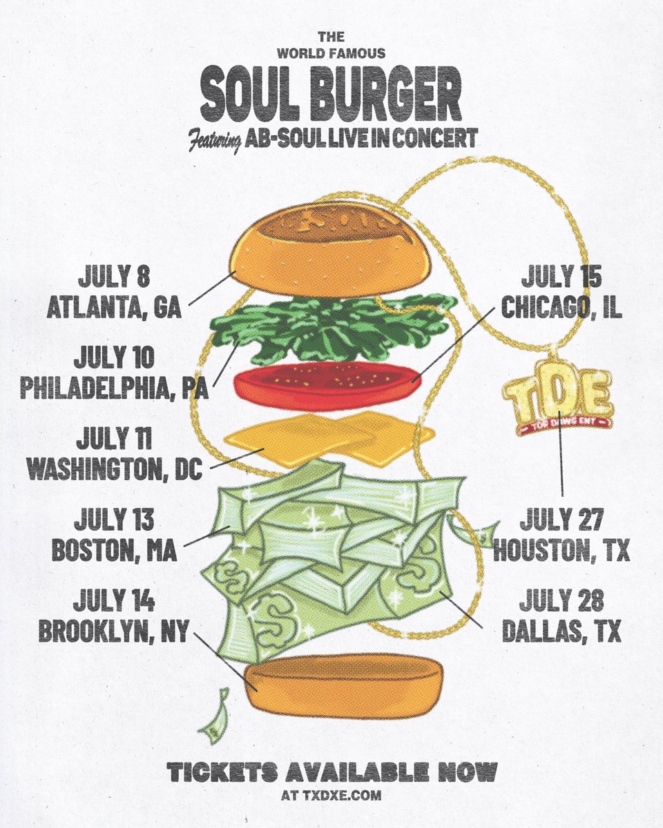abdashsoul's tweet image. “THE WORLD FAMOUS SOUL BURGER”
PRESALE TIX @
laylo.com/absoul/m/burge…