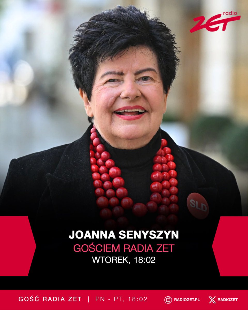 Gość Radia ZET (@gosc_radiazet) on Twitter photo Za chwilę <a href="/Gosc_RadiaZET/">Gość Radia ZET</a> u <a href="/BeataLubecka/">Beata Lubecka</a> będzie <a href="/Joanna_Senyszyn/">Joanna Senyszyn</a> kandydata na prezydenta RP. Czekamy na Wasze pytania! Początek godz. 18:02. Zapraszamy! <a href="/RadioZET_NEWS/">Radio ZET NEWS</a> Za chwilę <a href="/Gosc_RadiaZET/">Gość Radia ZET</a> u <a href="/BeataLubecka/">Beata Lubecka</a> będzie <a href="/Joanna_Senyszyn/">Joanna Senyszyn</a> kandydata na prezydenta RP. Czekamy na Wasze pytania! Początek godz. 18:02. Zapraszamy! <a href="/RadioZET_NEWS/">Radio ZET NEWS</a>