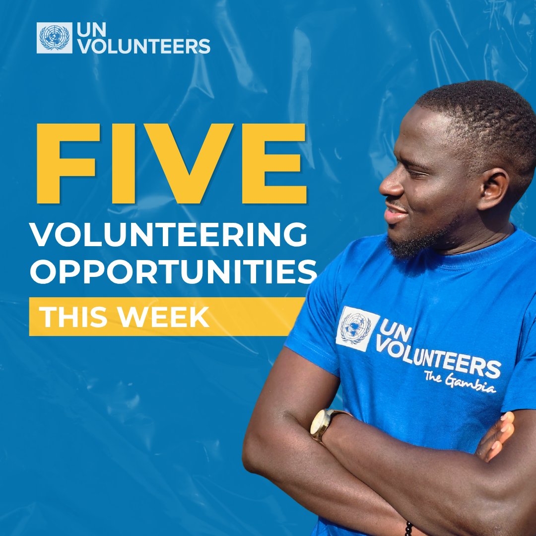 UNV_ROWCA's tweet photo. 5⃣Volunteering Opportunities 
🇬🇲Monitoring &amp; Evaluation Specialist  @UNDP_TheGambia 
🇳🇪Programme Assistant. @ProgramVNUNiger 
🇨🇫Electoral Advisor @UN_CAR 
🇸🇱Renewable Energy Specialist @UNDPSierraLeone 
🇬🇭Social &amp; Behaviour Change Officer @UNICEFGhana 

🔗https://t.co/PdgrPX47UP https://t.co/3qoIOQu5nj