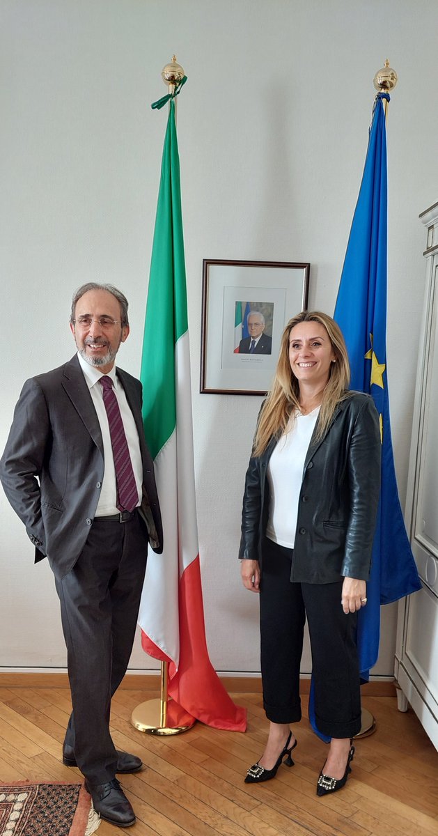 Proficuo incontro oggi dell'Assessore regionale alla cultura, Francesca Caruso con il Direttore dell'Istituto italiano di cultura di Bruxelles, Pierre Di Toro