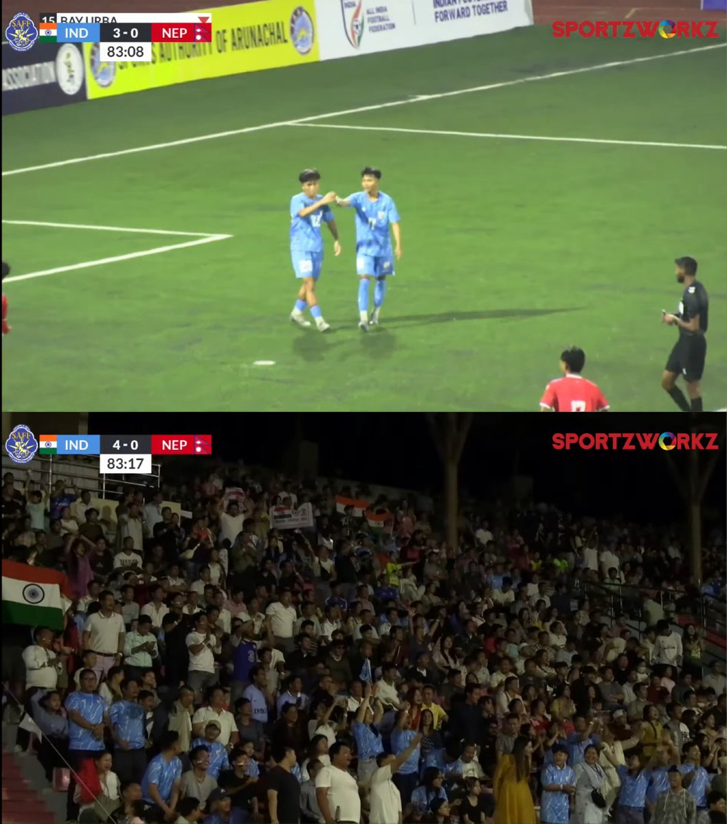 GOAAAAAAALLLLLL!!!!
INDIA 🇮🇳 4-0 NEPAL 🇳🇵