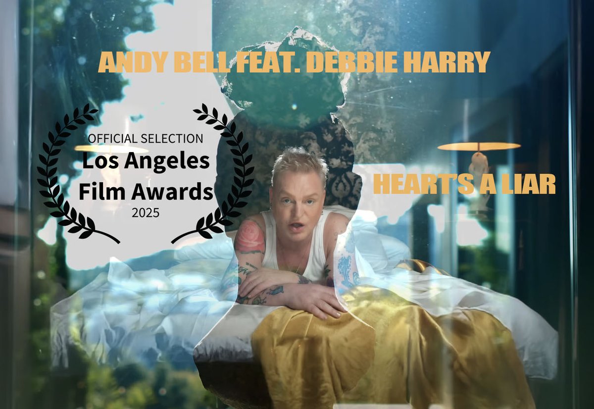 Andy Bell (Erasure) (@andybell_info) on Twitter photo We are over the moon to report that the video for Andy Bell featuring Debbie Harry (<a href="/BlondieOfficial/">Debbie Harry/BLONDIE</a>)'s 'Heart's a Liar' has been nominated for the 2025 @LAFilmAwards. ❤️
WATCH THE VIDEO: youtu.be/Yg4BDXT1r2c
#andybell #andybellerasure #debbieharry #losangelesfilmawards We are over the moon to report that the video for Andy Bell featuring Debbie Harry (<a href="/BlondieOfficial/">Debbie Harry/BLONDIE</a>)'s 'Heart's a Liar' has been nominated for the 2025 @LAFilmAwards. ❤️
WATCH THE VIDEO: youtu.be/Yg4BDXT1r2c
#andybell #andybellerasure #debbieharry #losangelesfilmawards