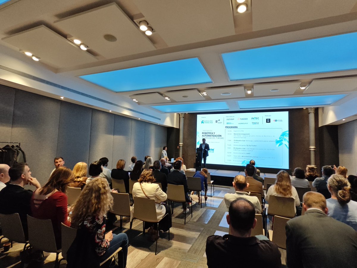 ithotelero's tweet image. 🤖 Hoy en Barcelona se ha celebrado la 1ª jornada de robótica colaborativa.
Organizado por ITH junto a Barcelona Travel Hub, Gremi d’Hotels de Barcelona.
📰 ithotelero.com/noticias/barce…
#RobóticaHotelera #InnovaciónHotelera #ITH