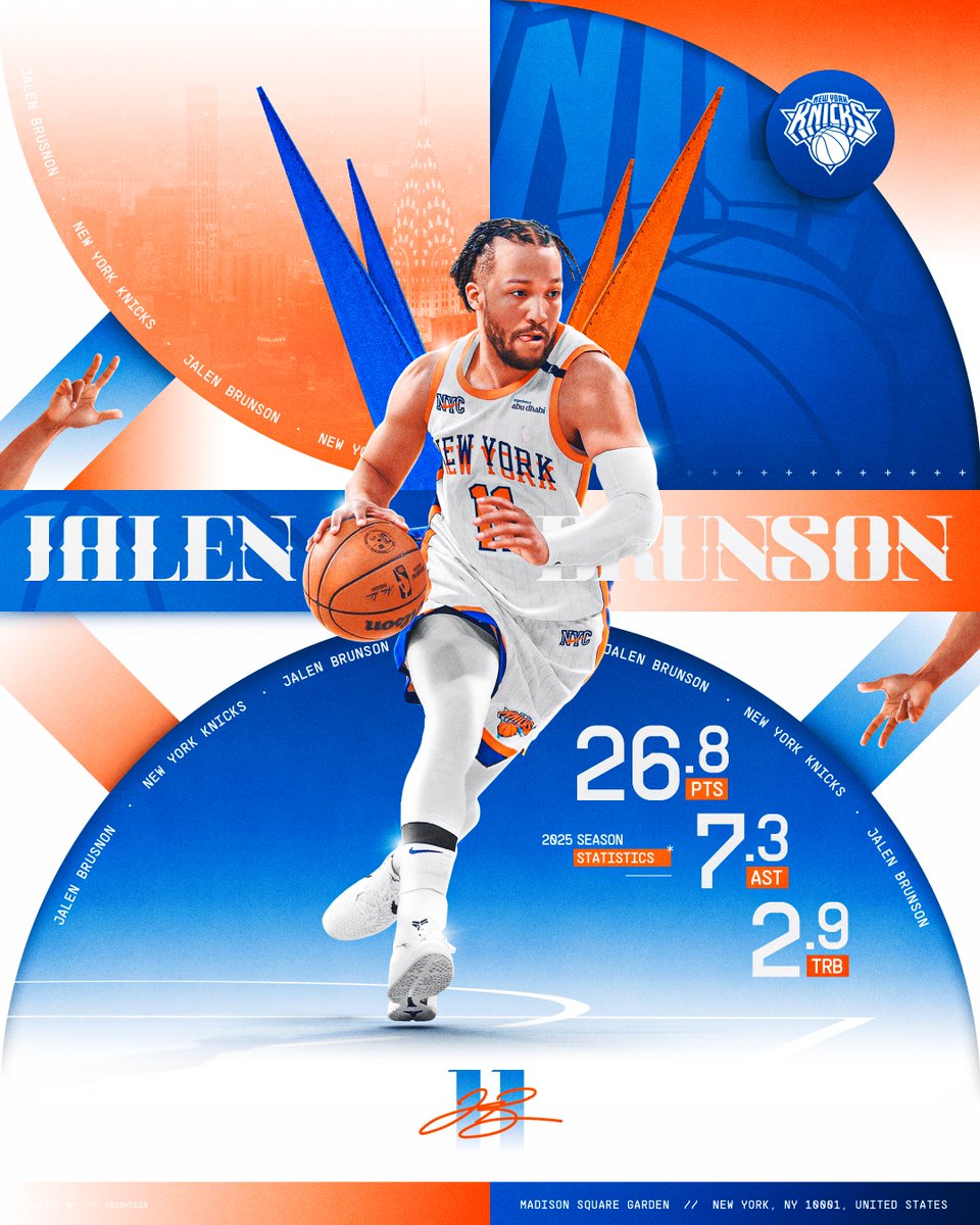 :Jalen Brunson * <a href="/nyknicks/">NEW YORK KNICKS</a> 
#JalenBrunson #Knicks