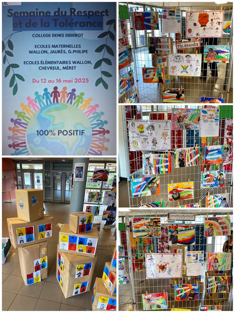 2nd édition du projet inter degrés : semaine du respect et de la tolérance 
Bel engagement de la maternelle au collège #rep <a href="/dsden76/">DSDEN76</a> <a href="/ac_normandie/">Académie de Normandie</a>