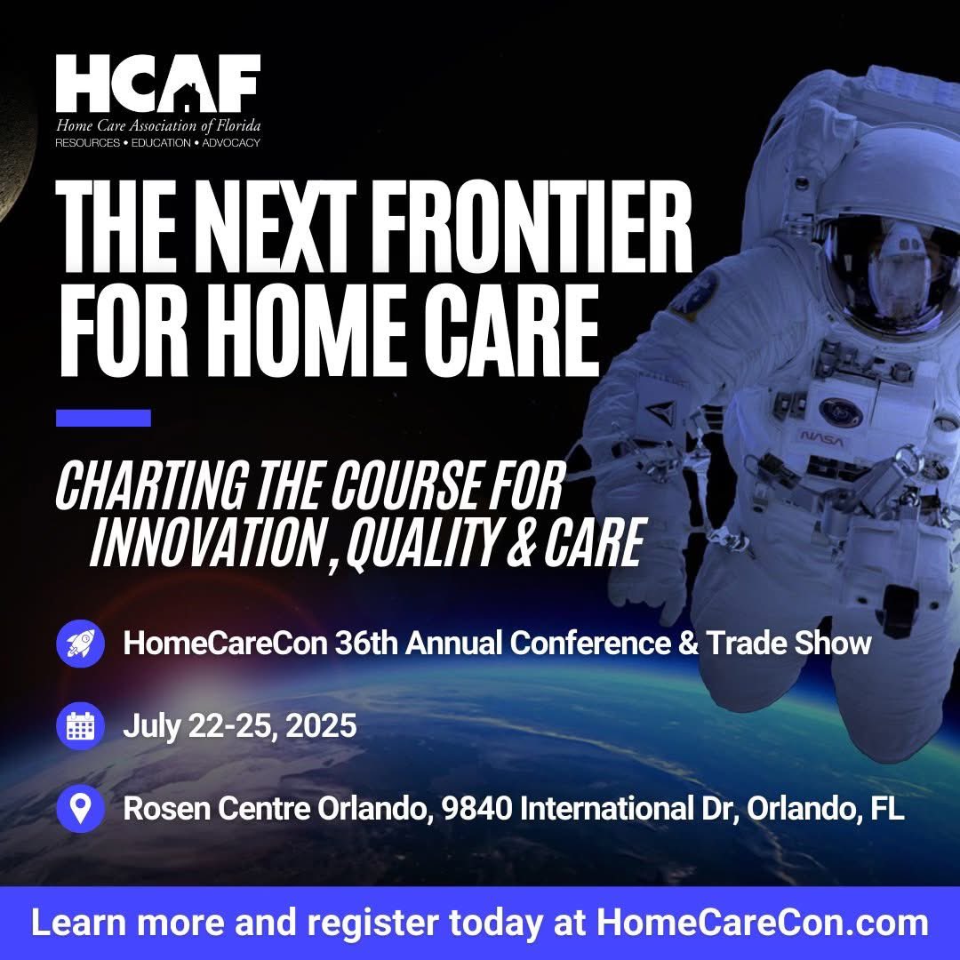 🚀 HomeCareCon 2025 is going interstellar — and your mission awaits! 🌌 July 22-25 in Orlando!

🎟️ Early bird pricing ends June 12
🏨 Hotel block closes June 27

Secure your spot now and get ready to launch your future in home care!
➡️ conta.cc/4j52AAr

#HomeCareCon2025