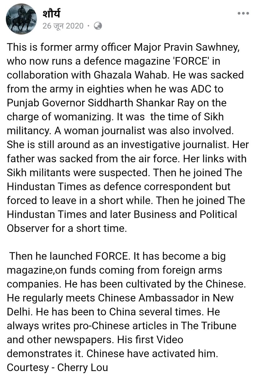 तत् त्वम् असि 🇮🇳 (@yugal_nachiketa) on Twitter photo How many of you know that <a href="/PravinSawhney/">Pravin Sawhney</a> is a court-martialed Major from the Army—dismissed on grounds of misconduct with a woman journalist? Yet he’s managed to build a following for himself. Just goes to show how easily people can be fooled. How many of you know that <a href="/PravinSawhney/">Pravin Sawhney</a> is a court-martialed Major from the Army—dismissed on grounds of misconduct with a woman journalist? Yet he’s managed to build a following for himself. Just goes to show how easily people can be fooled.