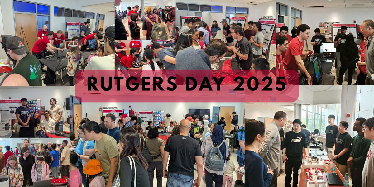 What an incredible Rutgers Day for ECE! ⚙️
Huge thanks to Profs. Pompili, Burbano Lombana, Dana &amp; Chen for an inspiring showcase — and to our amazing student volunteers &amp; advisors who wowed hundreds of visitors (even Pres. Holloway &amp; Dean Cuitiño!).
#RutgersDay #ScarletKnights