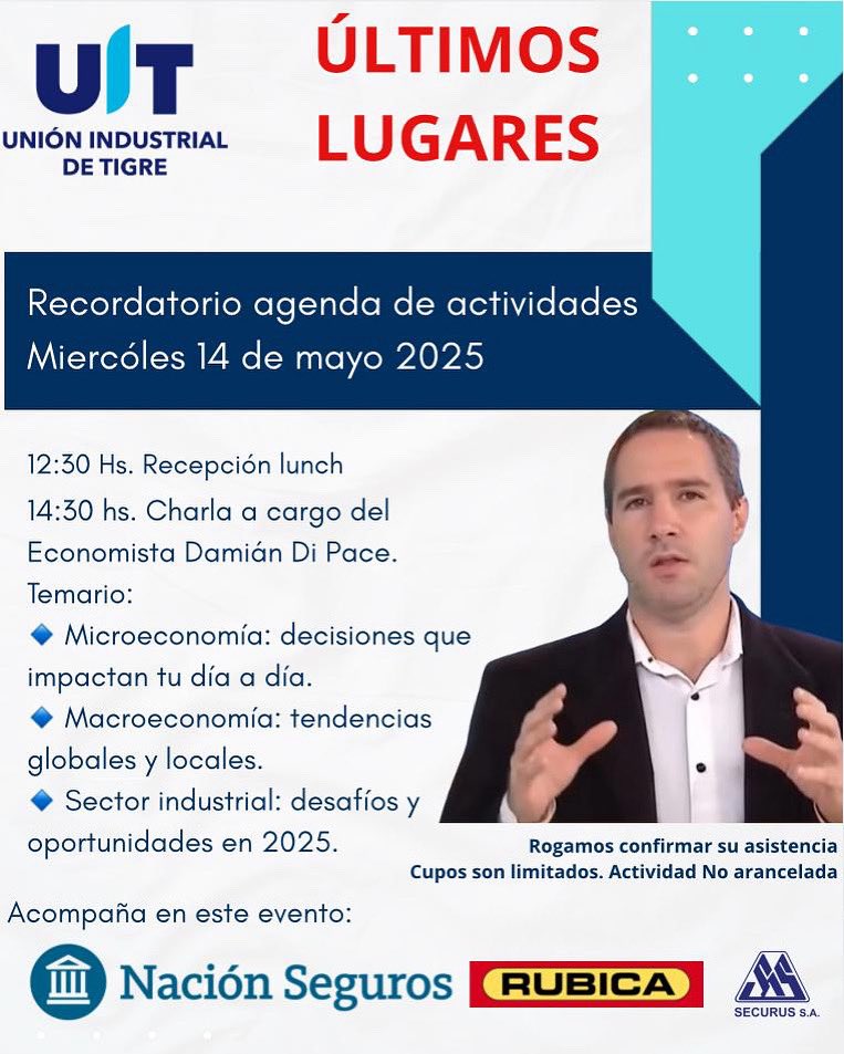 Estimados, les recordamos las actividades del día de mañana.  

Por favor, quienes no hayan confirmado hacerlo a la brevedad ya que *quedan pocos lugares*. 

Link de acceso: 👇🏻👇🏻👇🏻
docs.google.com/forms/d/1SMYZz…

Muchas gracias.