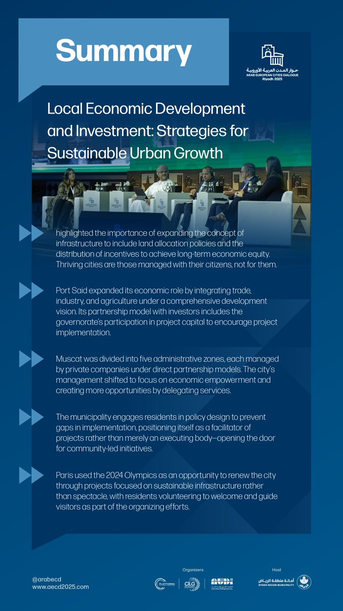 Arab European Cities Dialogue Riyadh 2025 tweet media