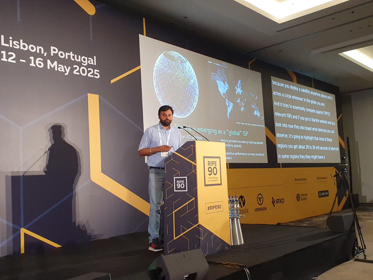 Massimo Candela (@webrobotics) on Twitter photo Nitinder Mohan <a href="/nitinder_mohan/">Nitinder Mohan</a> presenting "Frontiers of LEO Space Networks: Understanding the Intricacies of Starlink's Internet Access" at #MAT #ripe90 Nitinder Mohan <a href="/nitinder_mohan/">Nitinder Mohan</a> presenting "Frontiers of LEO Space Networks: Understanding the Intricacies of Starlink's Internet Access" at #MAT #ripe90