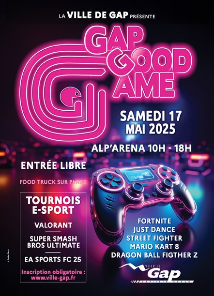 🥊 48 joueurs (SSBU)
✅💰 0-16 j (200€ CP) 14 inscrits actuellement
❌💰16-32 j (400€ CP) ❌
❌💰32-48 j (600€ CP)❌
📆 Samedi 17/05/2025
📍Gap, Alp'Arena
⌚️ 10h début du tournoi
💸 10€ l'inscription (5€ avec Switch)

🔽Startgg en commentaire🔽