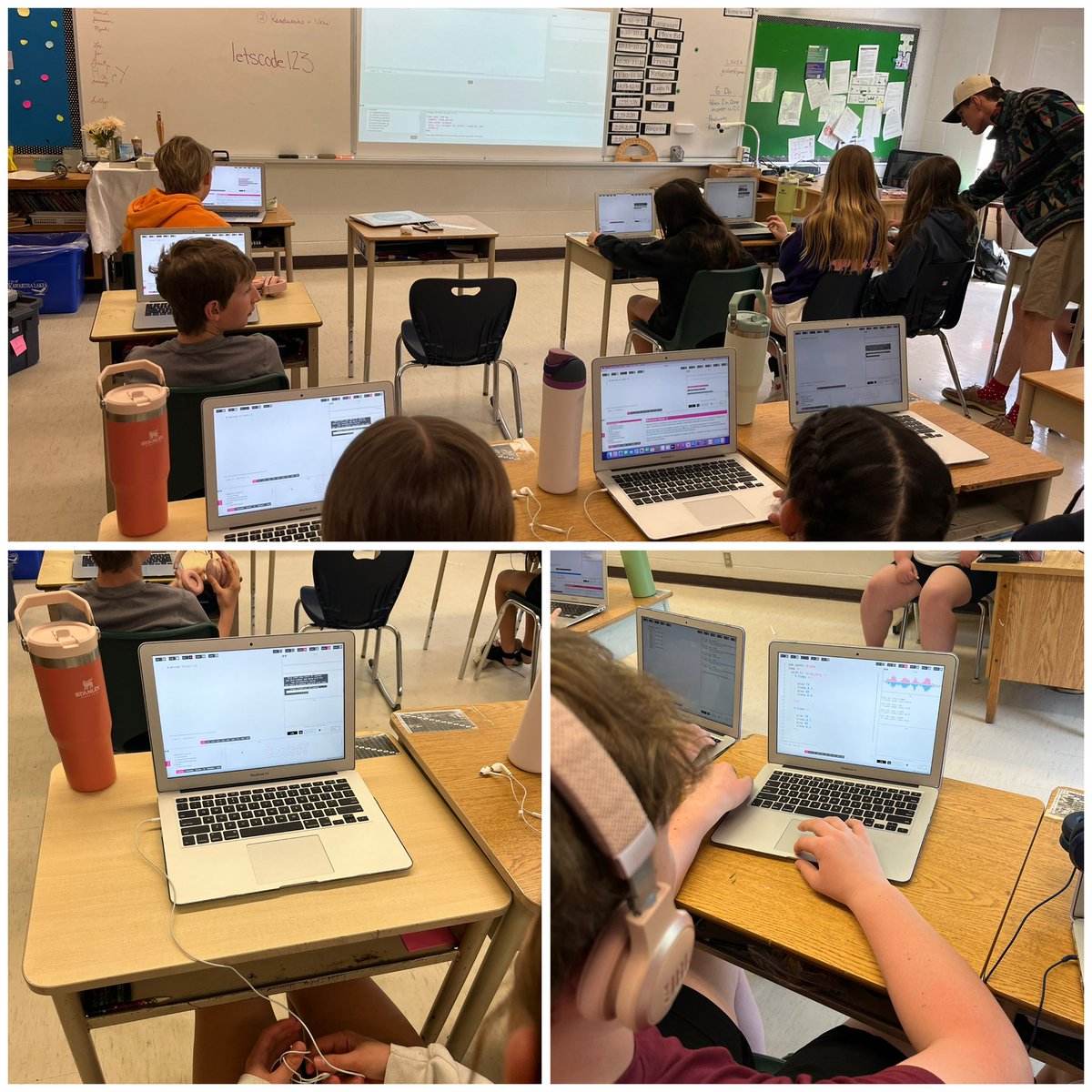 The Gr6/7 class enjoyed their coding session with Ampere! They learned a new Coding program that is called Sonic Pi! #PVNCBeingcommunity #PVNCBeingcreative #DeepLearning