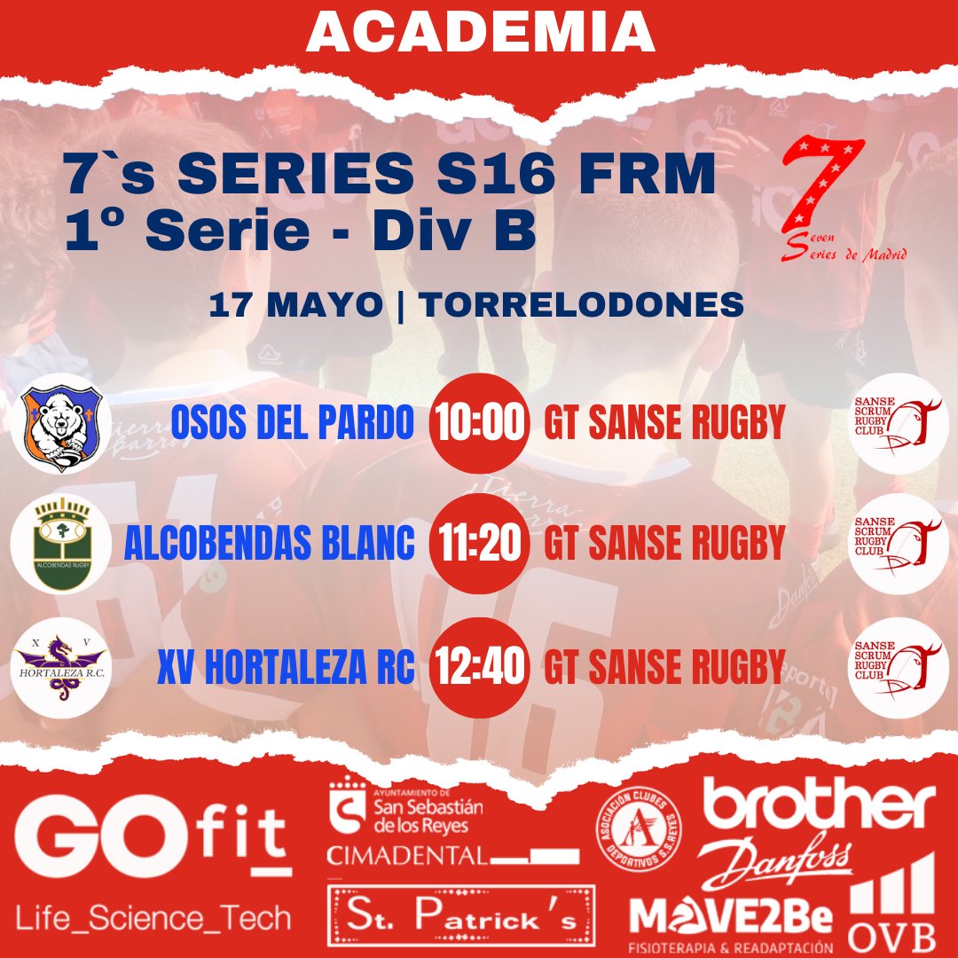 Sanse Scrum Rugby (@sanserugby) on Twitter photo 🏉MÁS SEVEN, MAS CATEGORÍAS EN ACCIÓN🔥
Metidos de lleno en la temporada de Seven, arrancan las series de Sub 16.
Todos los horarios y partidos aqui ⬇️⬇️⬇️
❤️💙1, 2, 3... ¡¡SANSE SCRUM!!
#sanse #rugby <a href="/sansecomunica/">Ayuntamiento de San Sebastián de los Reyes</a> <a href="/acdssreyes/">ACDSSReyes</a> @gofit_es <a href="/sansedeporte/">Sanse Deporte</a> <a href="/RugbyMadrid/">Federación de Rugby de Madrid</a> 🏉MÁS SEVEN, MAS CATEGORÍAS EN ACCIÓN🔥
Metidos de lleno en la temporada de Seven, arrancan las series de Sub 16.
Todos los horarios y partidos aqui ⬇️⬇️⬇️
❤️💙1, 2, 3... ¡¡SANSE SCRUM!!
#sanse #rugby <a href="/sansecomunica/">Ayuntamiento de San Sebastián de los Reyes</a> <a href="/acdssreyes/">ACDSSReyes</a> @gofit_es <a href="/sansedeporte/">Sanse Deporte</a> <a href="/RugbyMadrid/">Federación de Rugby de Madrid</a>