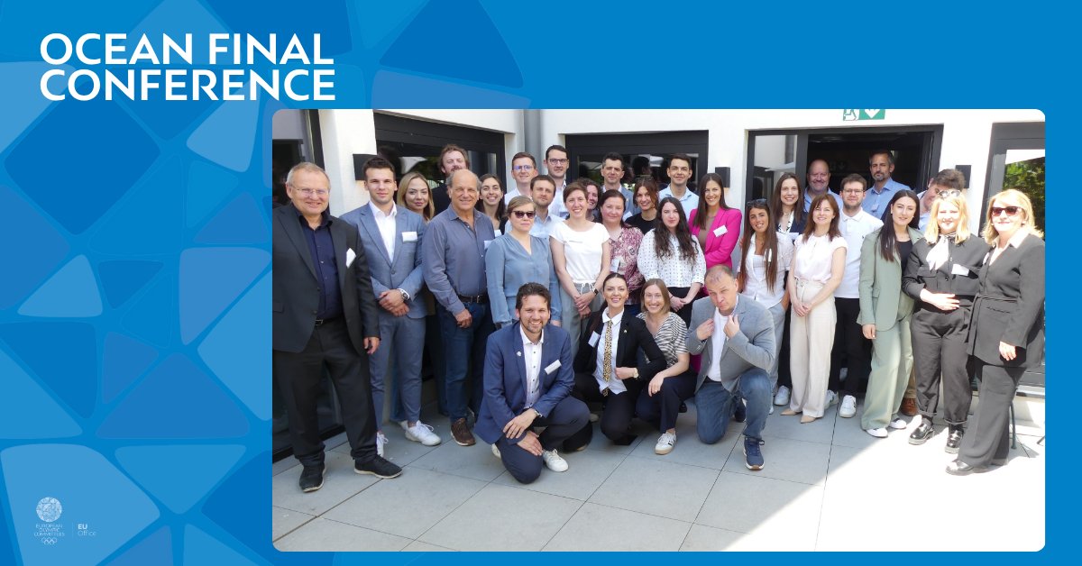 The #OCEANProject has reached its final milestone! 🌍

Under our coordination, 18 🇪🇺 NOCs are now trained, equipped &amp; ready to act on climate.
We launched tools, strategies &amp; a united network for greener sport. 💪

Explore the outcomes 👉 shorturl.at/3GuPD
#SustainableSport