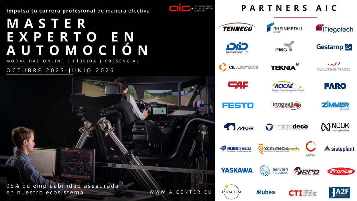 Llevamos años invirtiendo en nuevas generaciones de profesionales de automoción, muchas de las personas que se han formado con nosotros, están desempeñando destacadas funciones en empresas, locales/extranjeras. Escribe a academy@aicenter.eu y contadnos vuestra historia